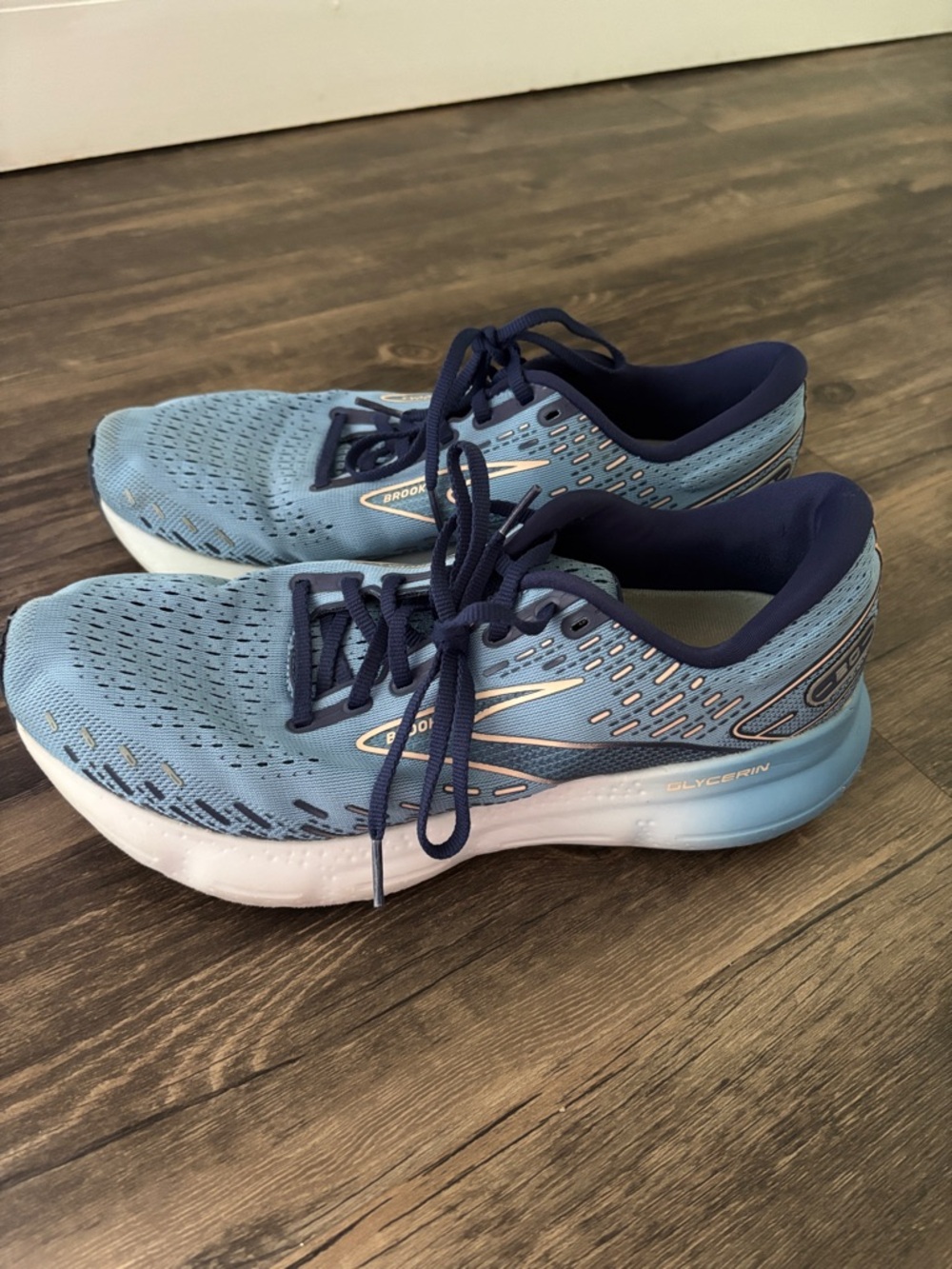 Brooks Running Glycerin 20 Women’s Size 11 Blue Running Shoes Cushioned Sneaker